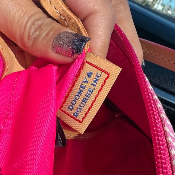 Dooney & Bourke Pink Embroidered Clutch - Picture 7 of 14